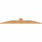 Ekena Millwork Portland Smooth Timber Gable Bracket, Western Red Cedar, 60"W x 10"H x 1 1/2"D x 5 1/2"F, 4/12 Pitch GBW060X10X0206POR00SWR - alternate 2